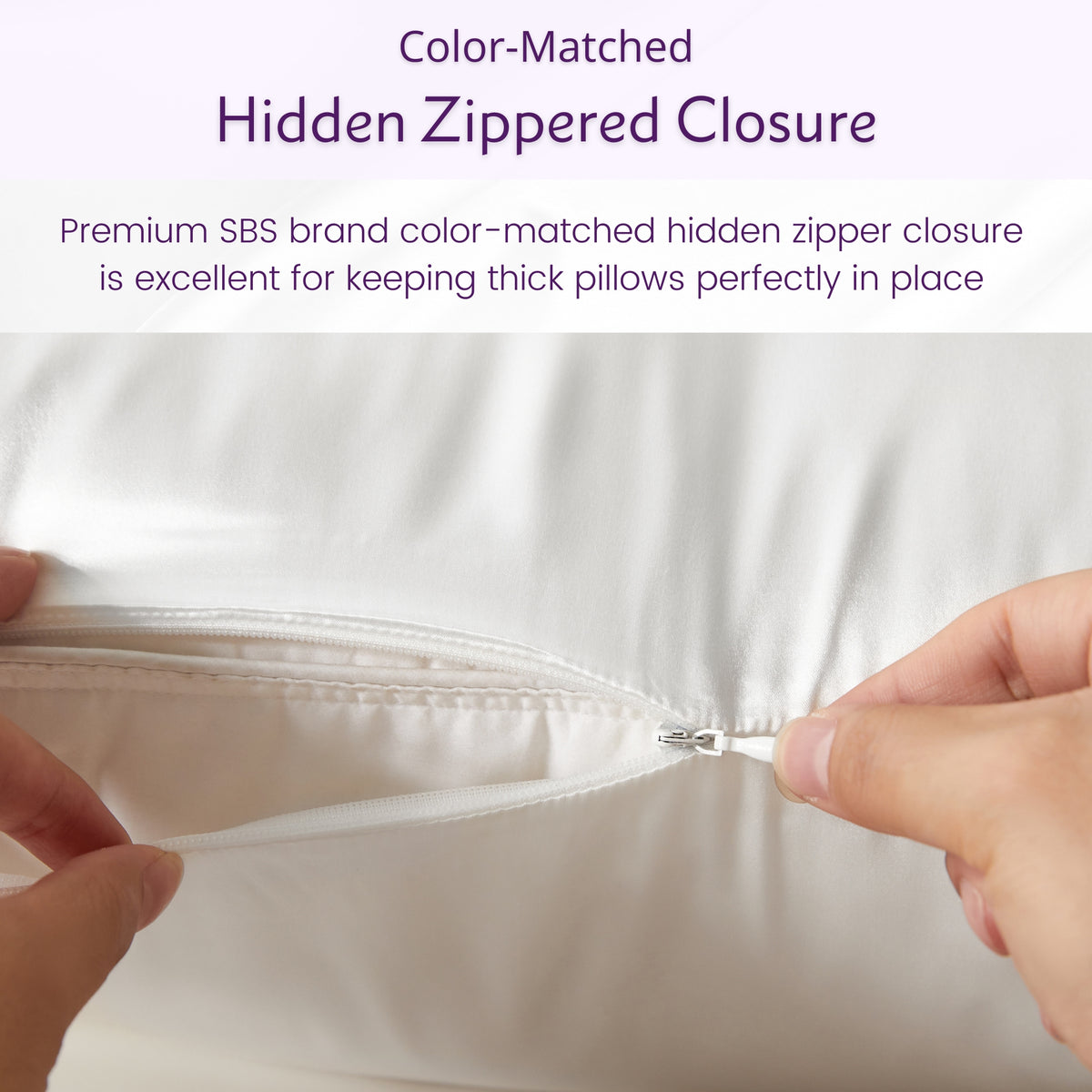 Zipper Closure – 2.5A Quality Mulberry Silk Pillowcase with Secure Closure