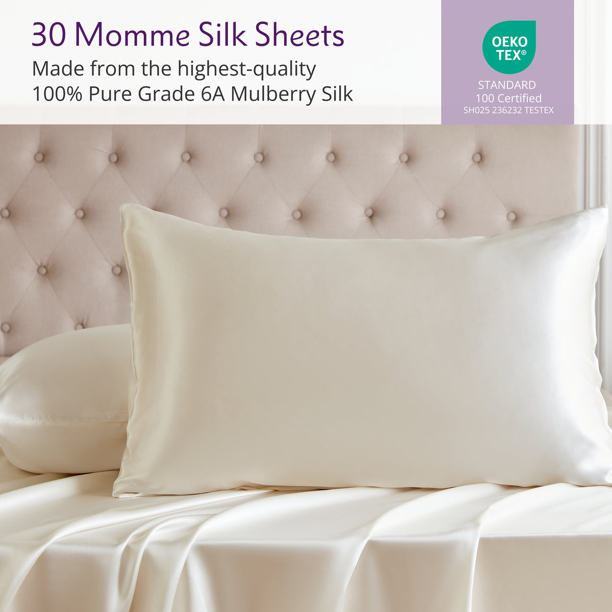 30 Momme Silk Sheet Set - Ivory