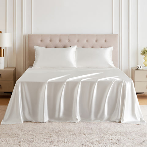 30 Momme Silk Sheet Set - White image