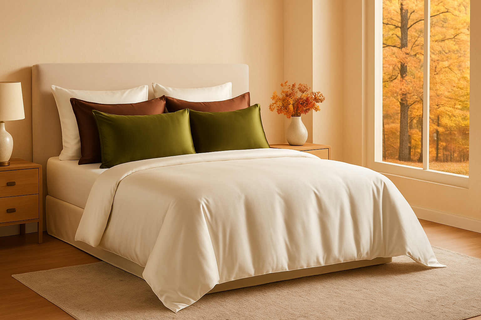 Autumn Silk Bedding Styles - Fall in Love with Silk