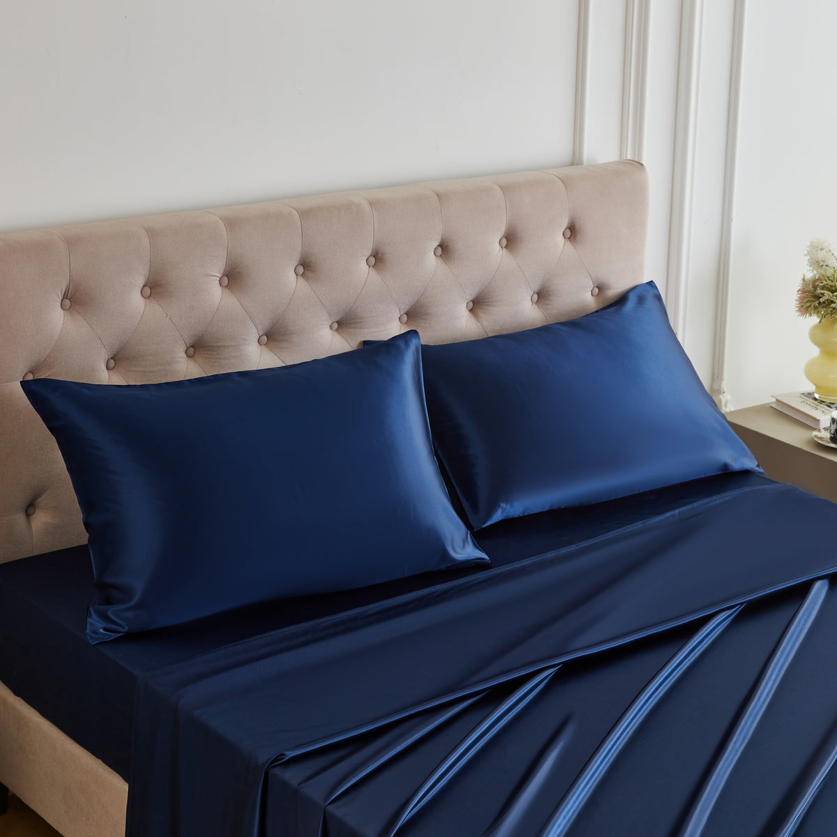 30 Momme Silk Sheet Set - Navy