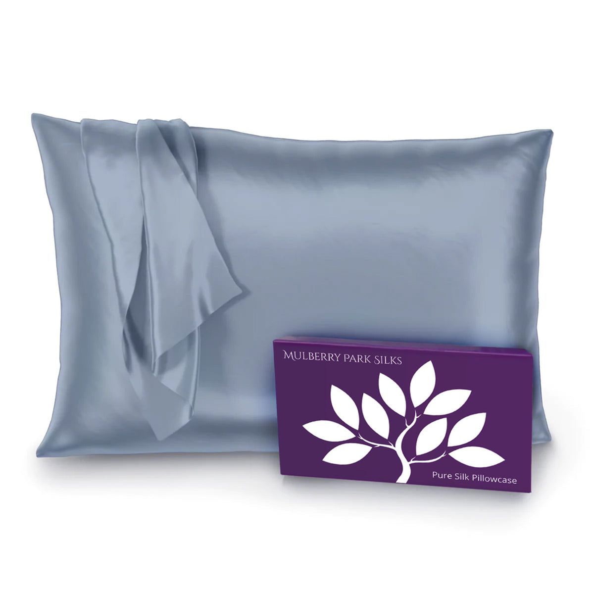 22 Momme Silk Pillowcase - Steel Blue
