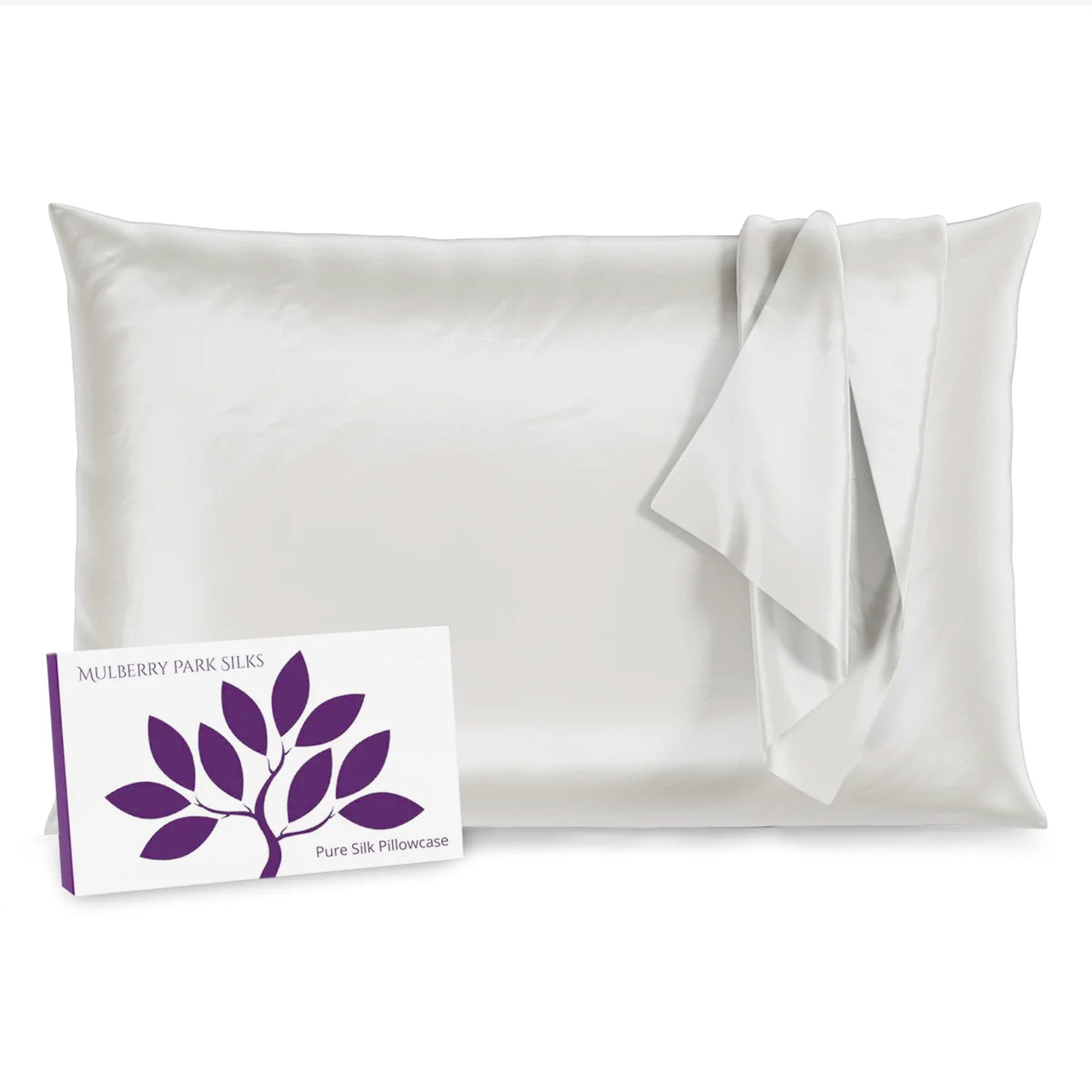 Dropship Lacette Silk Pillowcase 2 Pack For Hair And Skin, 100% Mulberry  Silk, Double-Sided Silk Pillow Cases With Hidden Zipper (white, Standard  Size 20 X 26) to Sell Online at a Lower