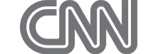 Gray CNN logo with overlapping bold letters on a white silk background.