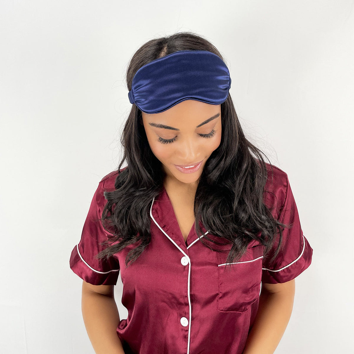 Silk Sleep Mask - Navy