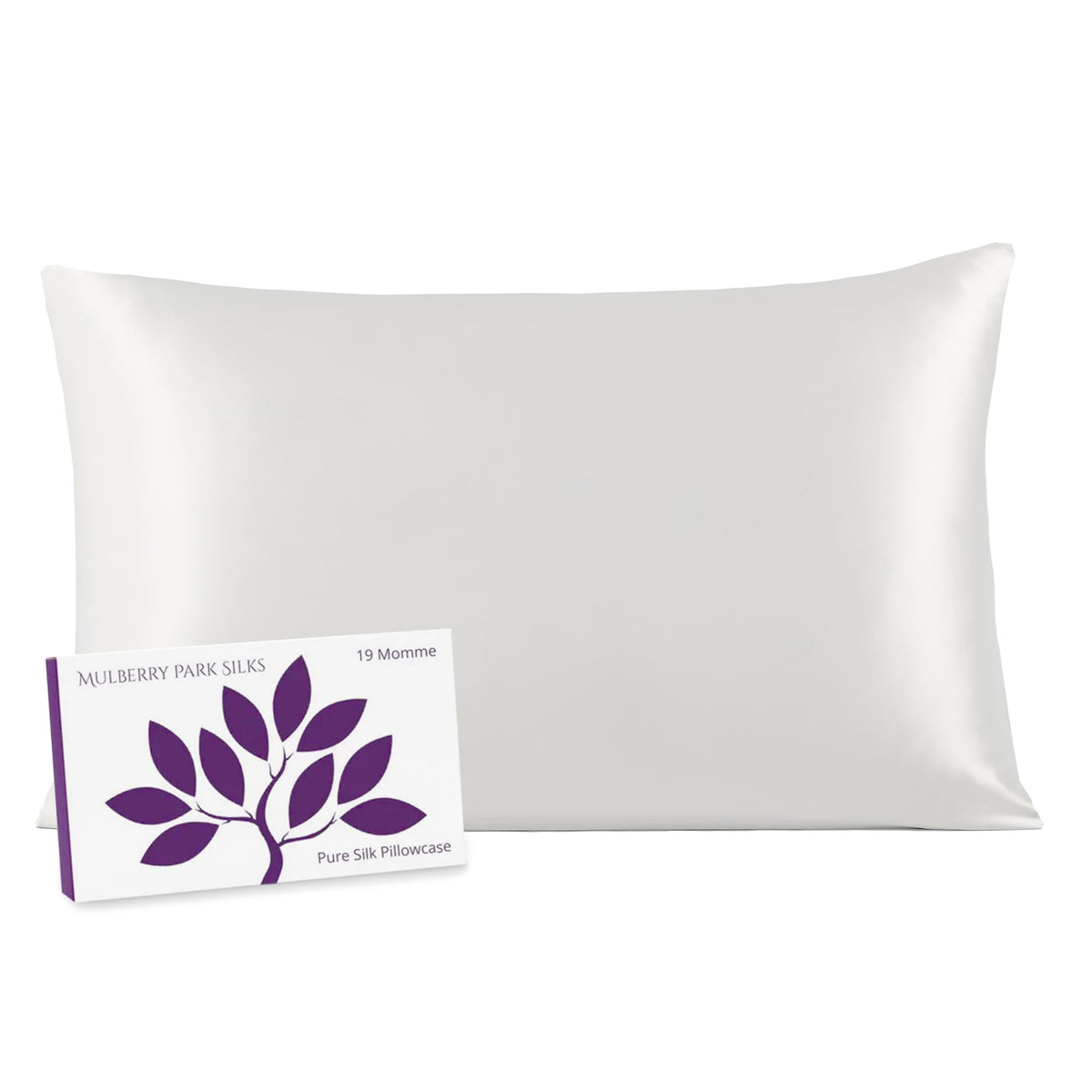 19 Momme Silk Pillowcase - White