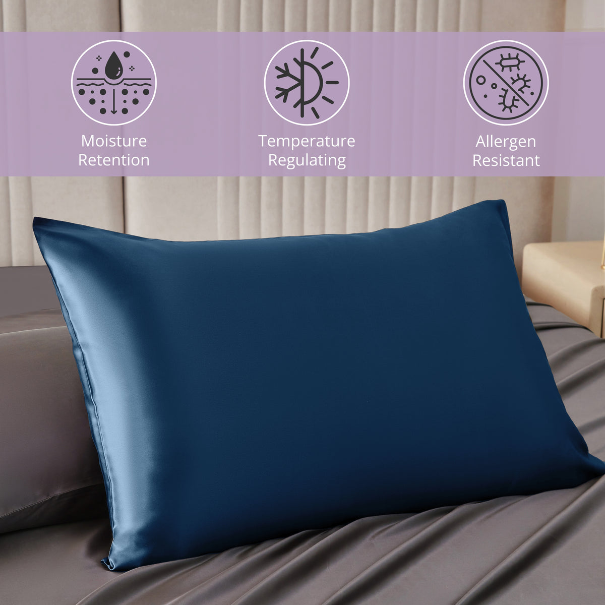 22 Momme Silk Pillowcase - Deep Sea