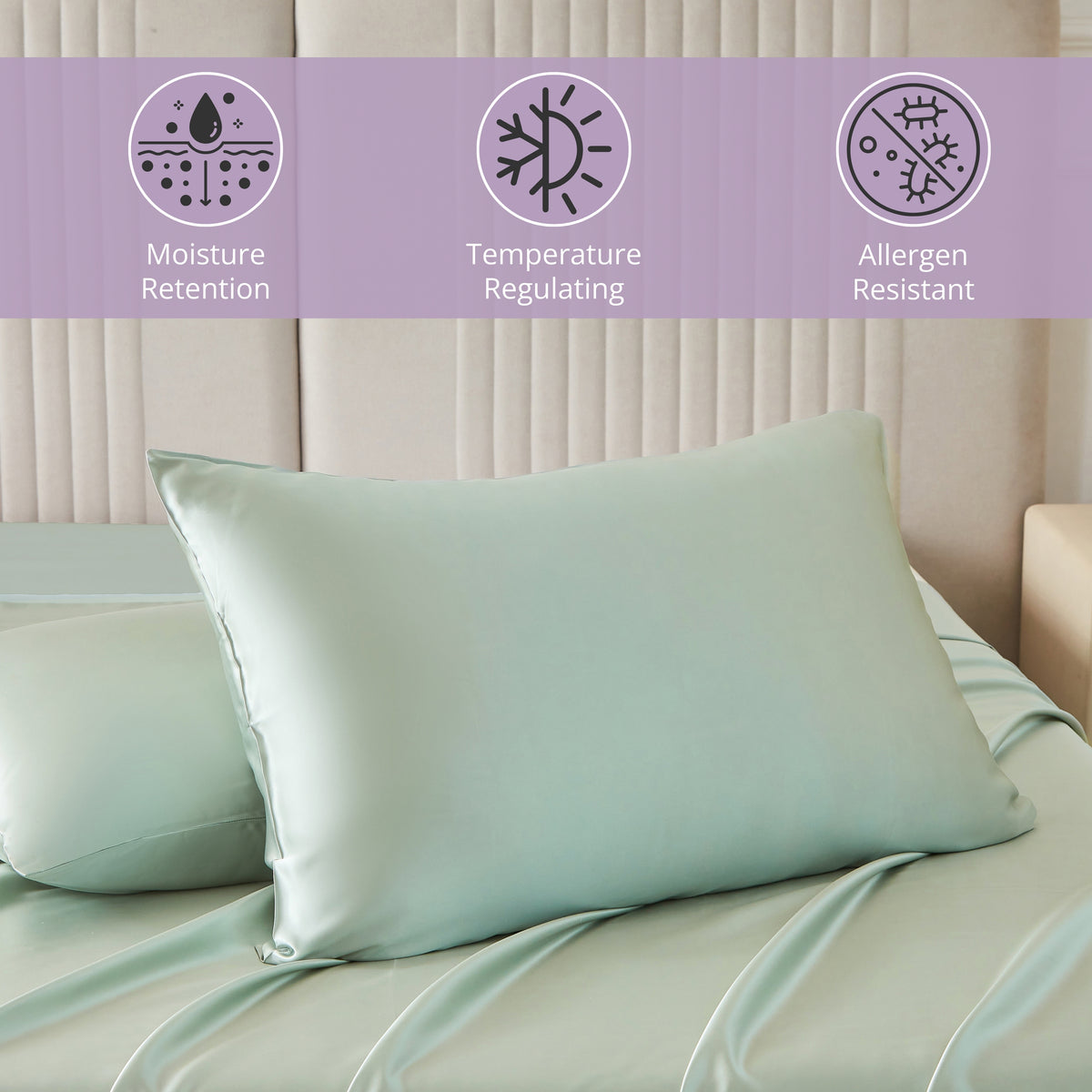 22 Momme Silk Pillowcase - Sage