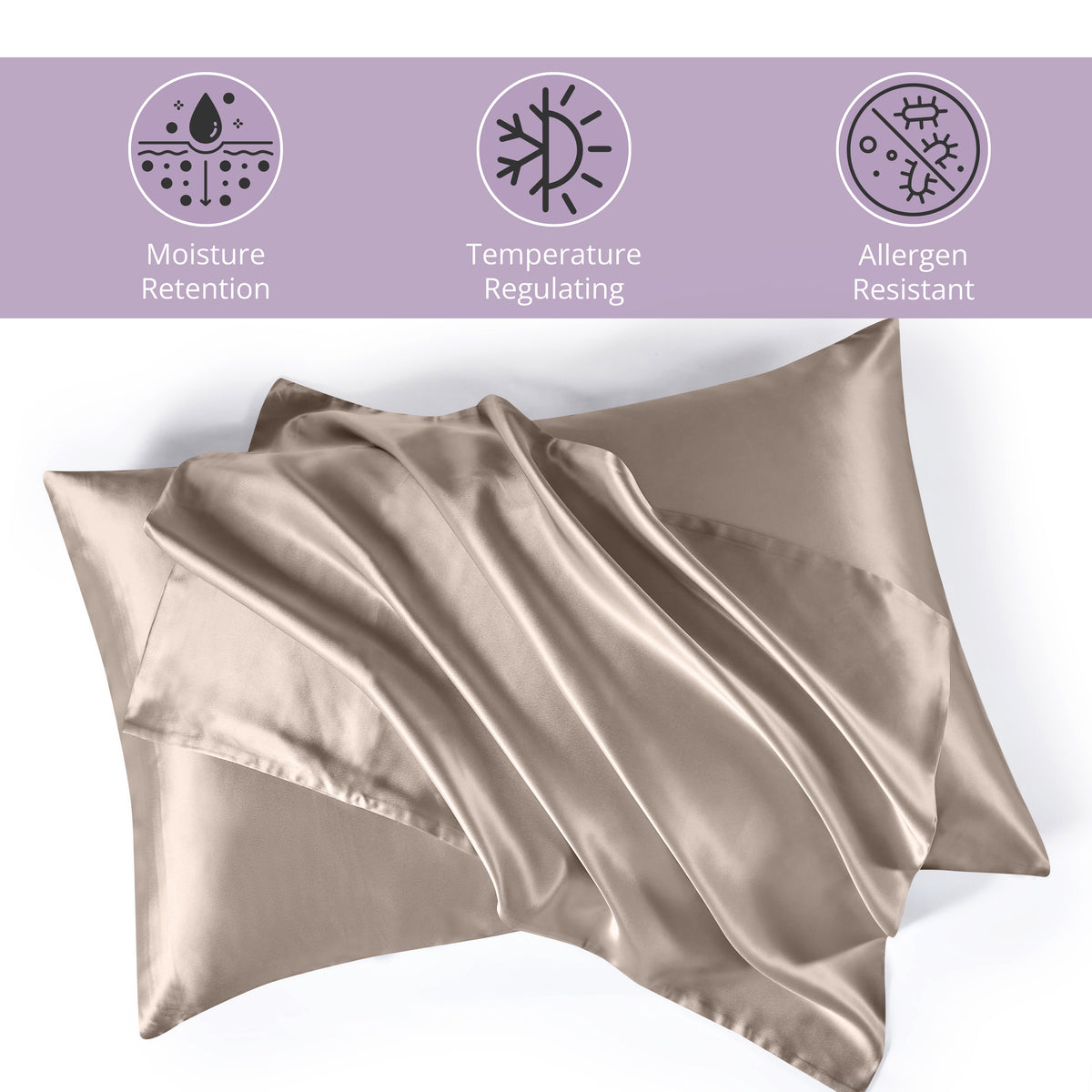 22 Momme Silk Pillowcase - Taupe