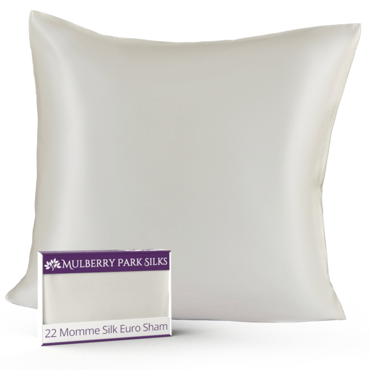 22 Momme Silk Euro Sham - Ivory