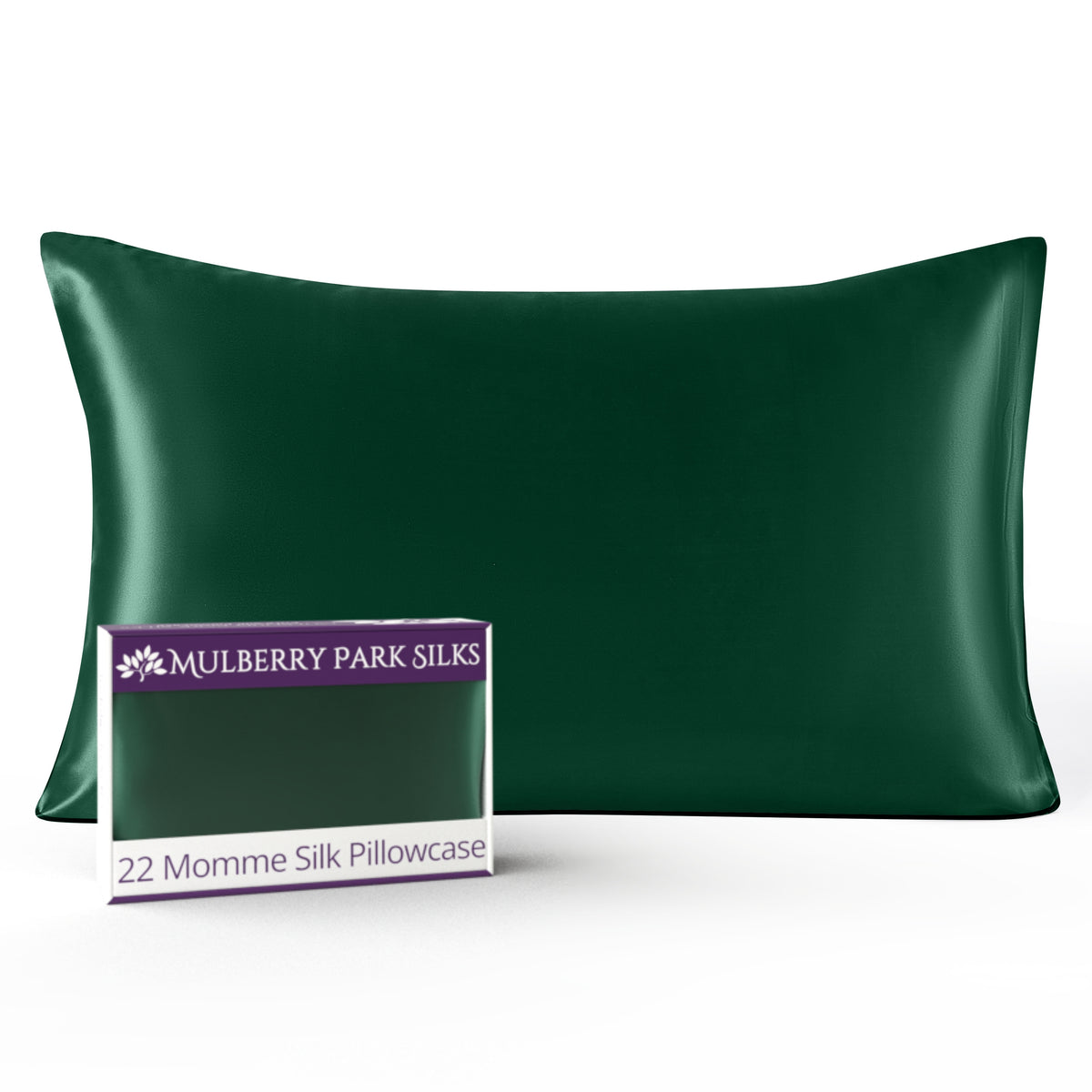 22 Momme Silk Pillowcase - Eden Green