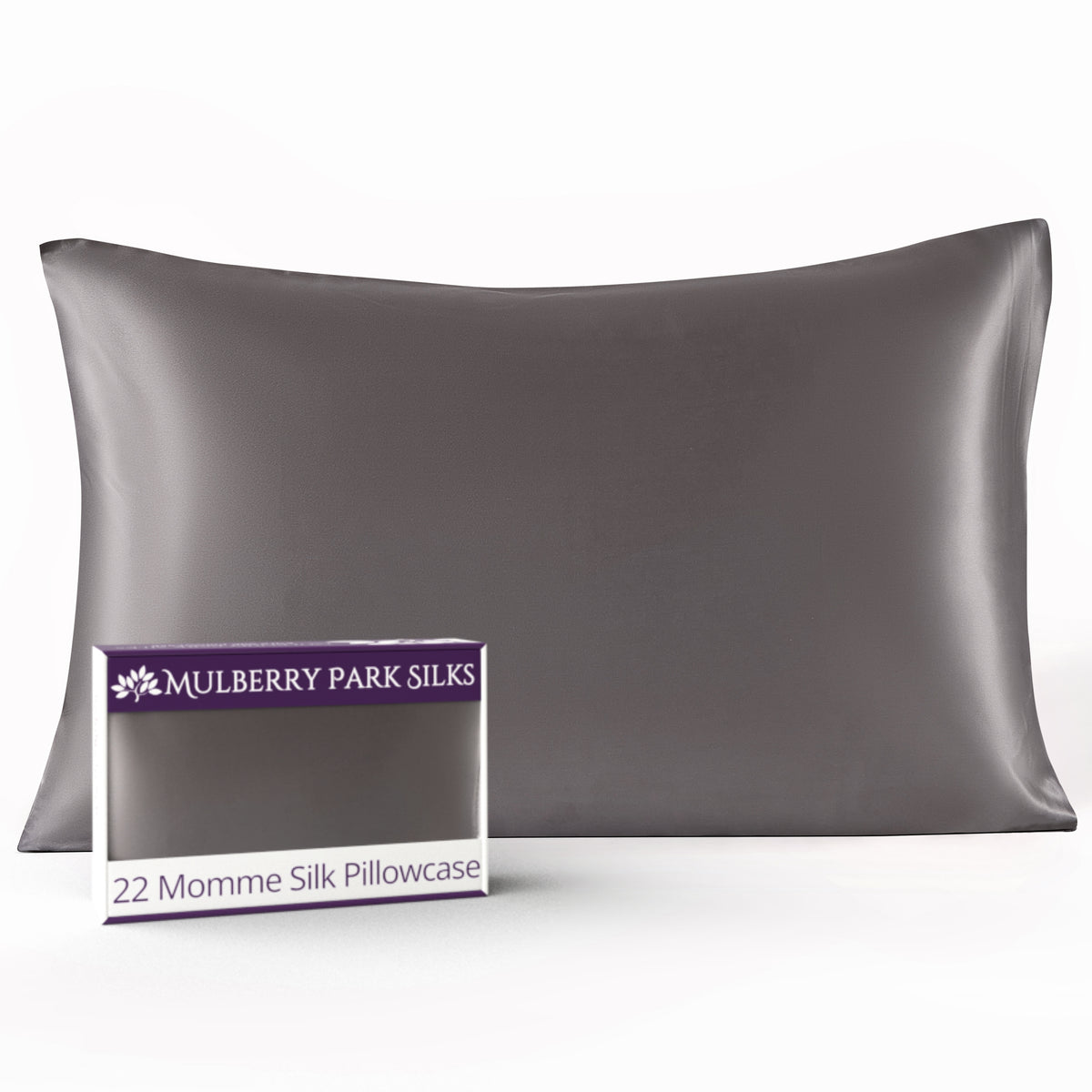 22 Momme Silk Pillowcase - Gunmetal