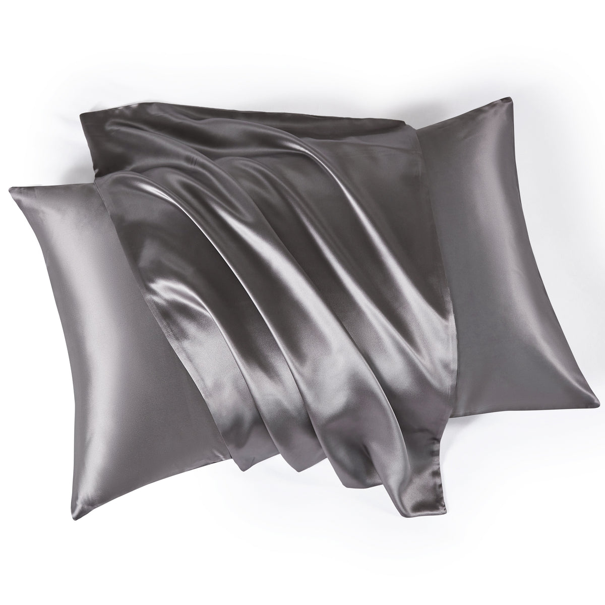 22 Momme Silk Pillowcase - Gunmetal