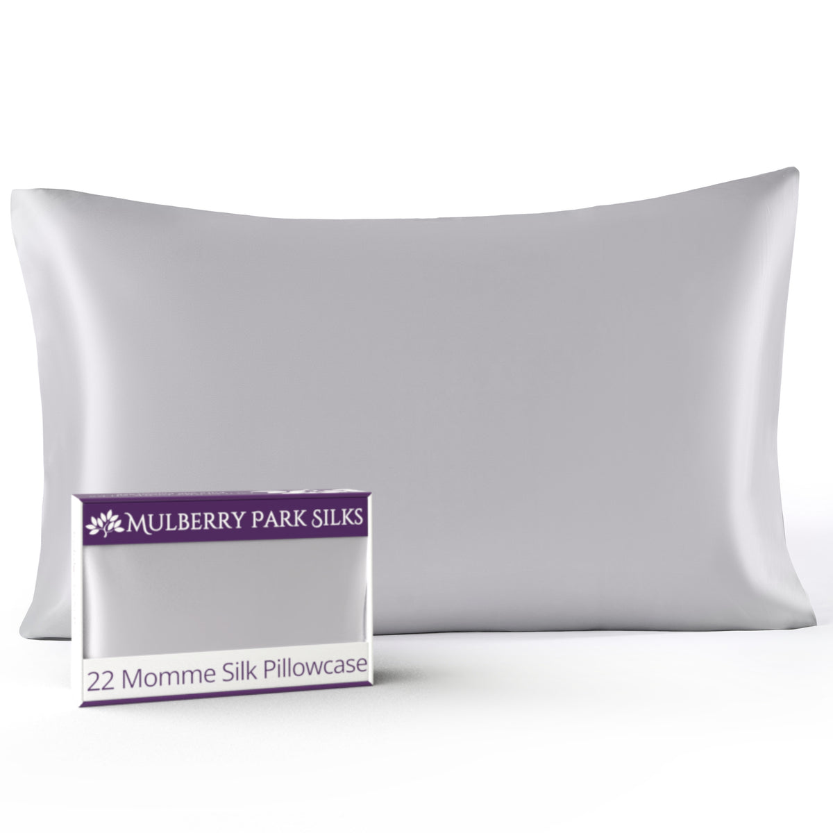 22 Momme Silk Pillowcase - Silver