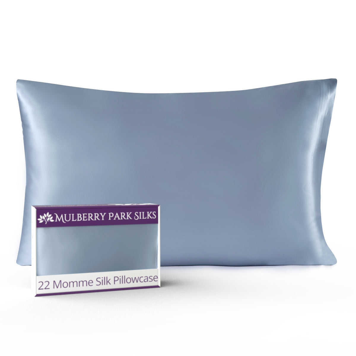 22 Momme Silk Pillowcase - Steel Blue