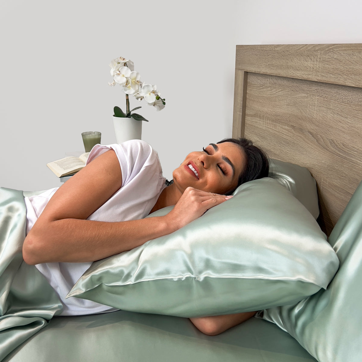 22 Momme Silk Pillowcase - Sage