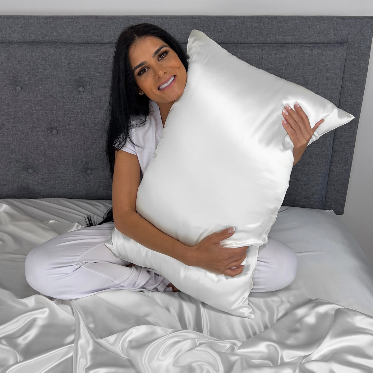 22 Momme Silk Pillowcase - White