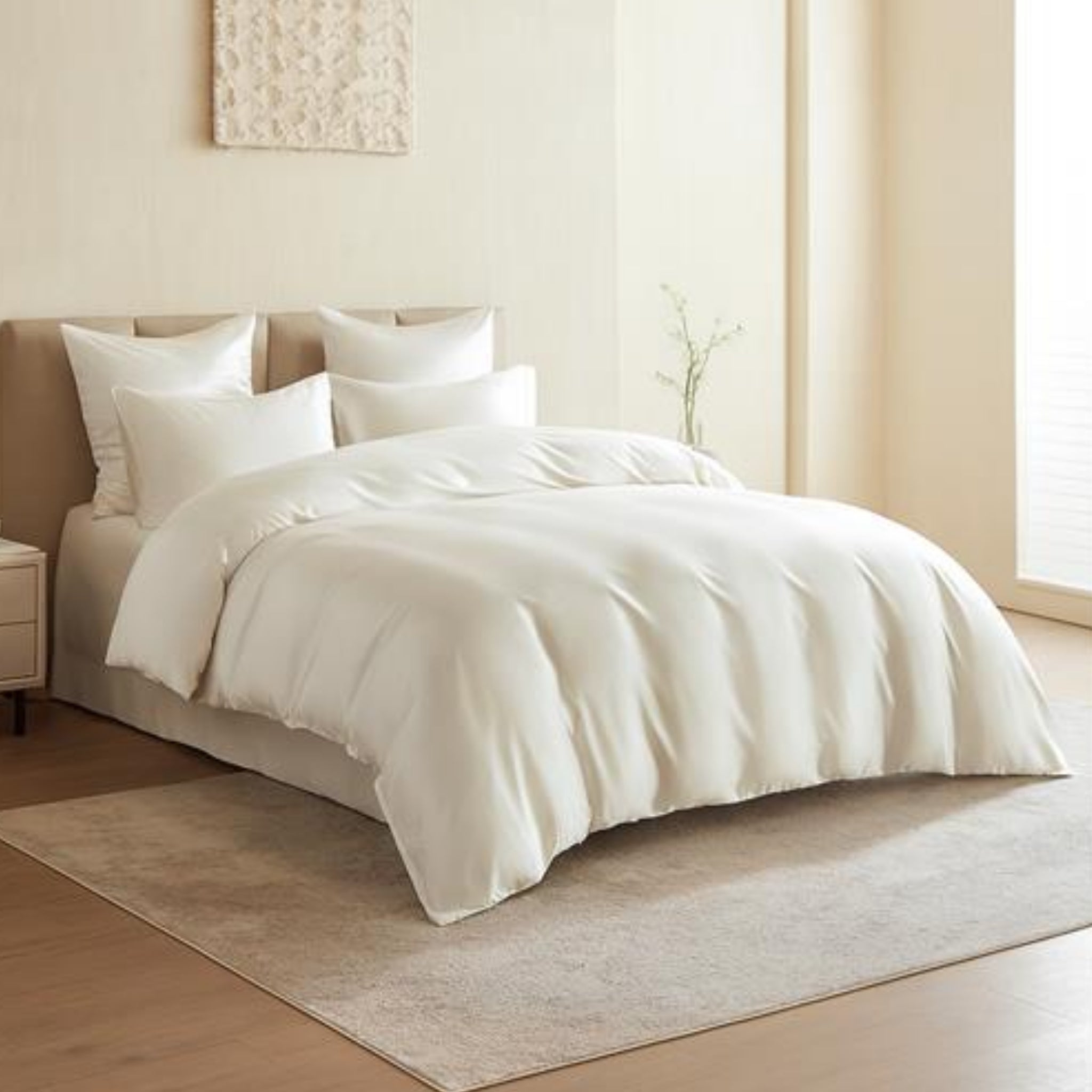 22 Momme Natural Ivory Mulberry Silk Duvet Cover | Mulberry Park Silks