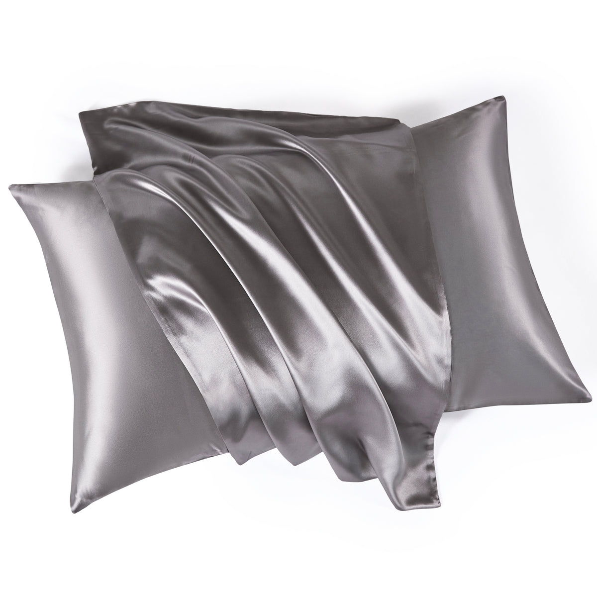 30 Momme Silk Pillowcase - Gunmetal