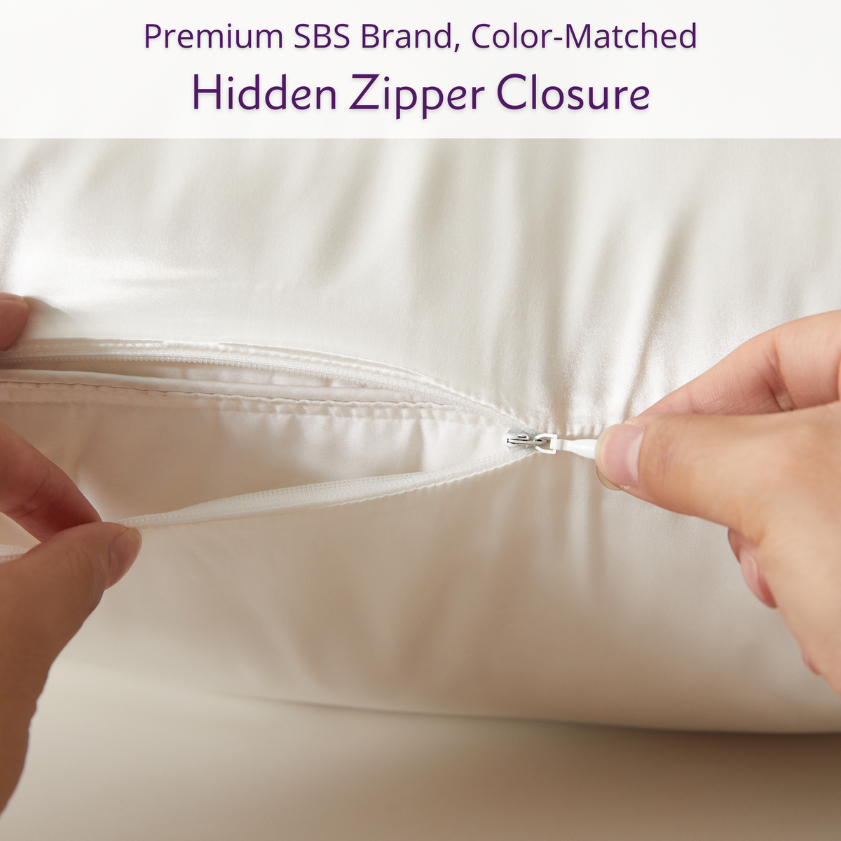 Zipper Closure – 2.5A Quality Mulberry Silk Pillowcase with Secure Closure