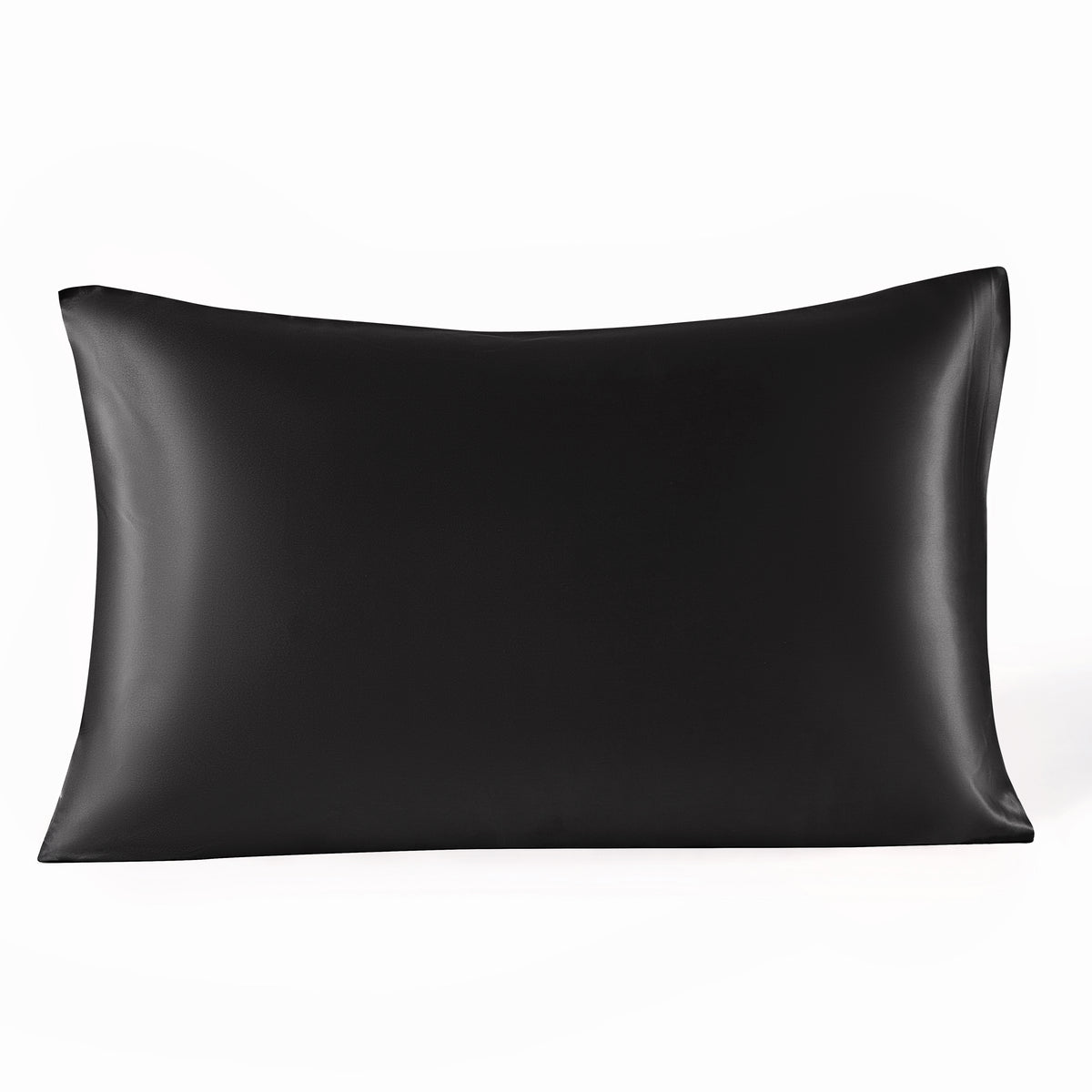 Black 19 Momme 100% Silk Pillowcase by Mulberry Park Silks with luxurious, smooth feel