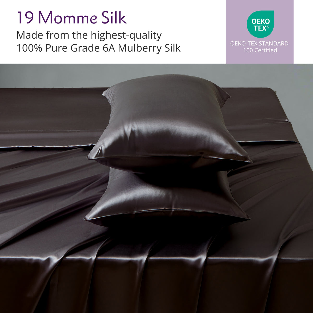 19 Momme Silk Sheet Set - Black