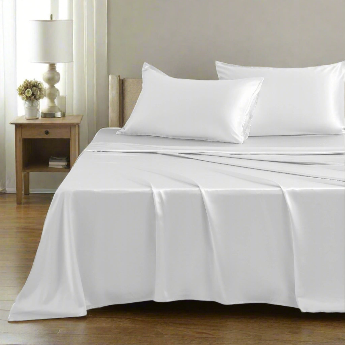 19 Momme Silk Sheet Set - White