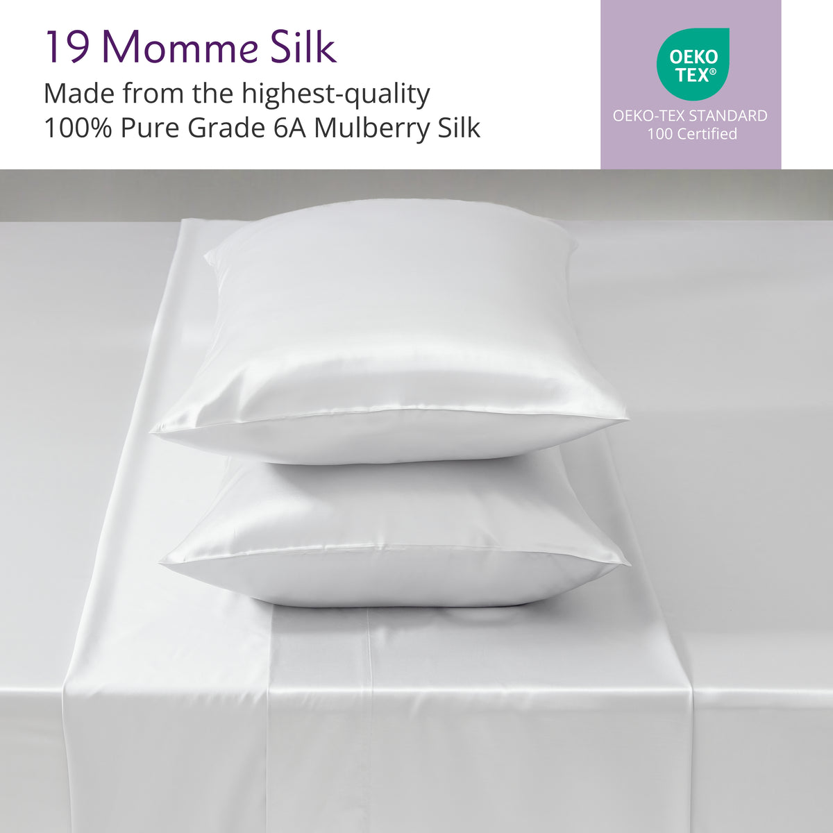 19 Momme Silk Sheet Set - White