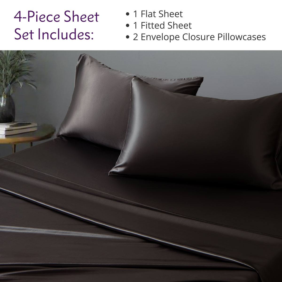 19 Momme Silk Sheet Set - Black