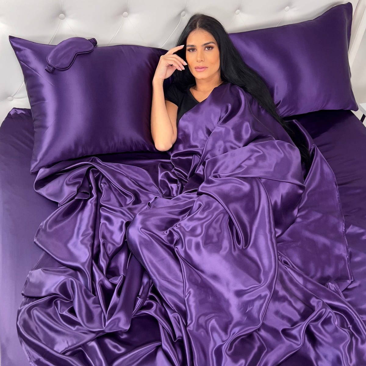 22 Momme Silk Sheet Set - Plum