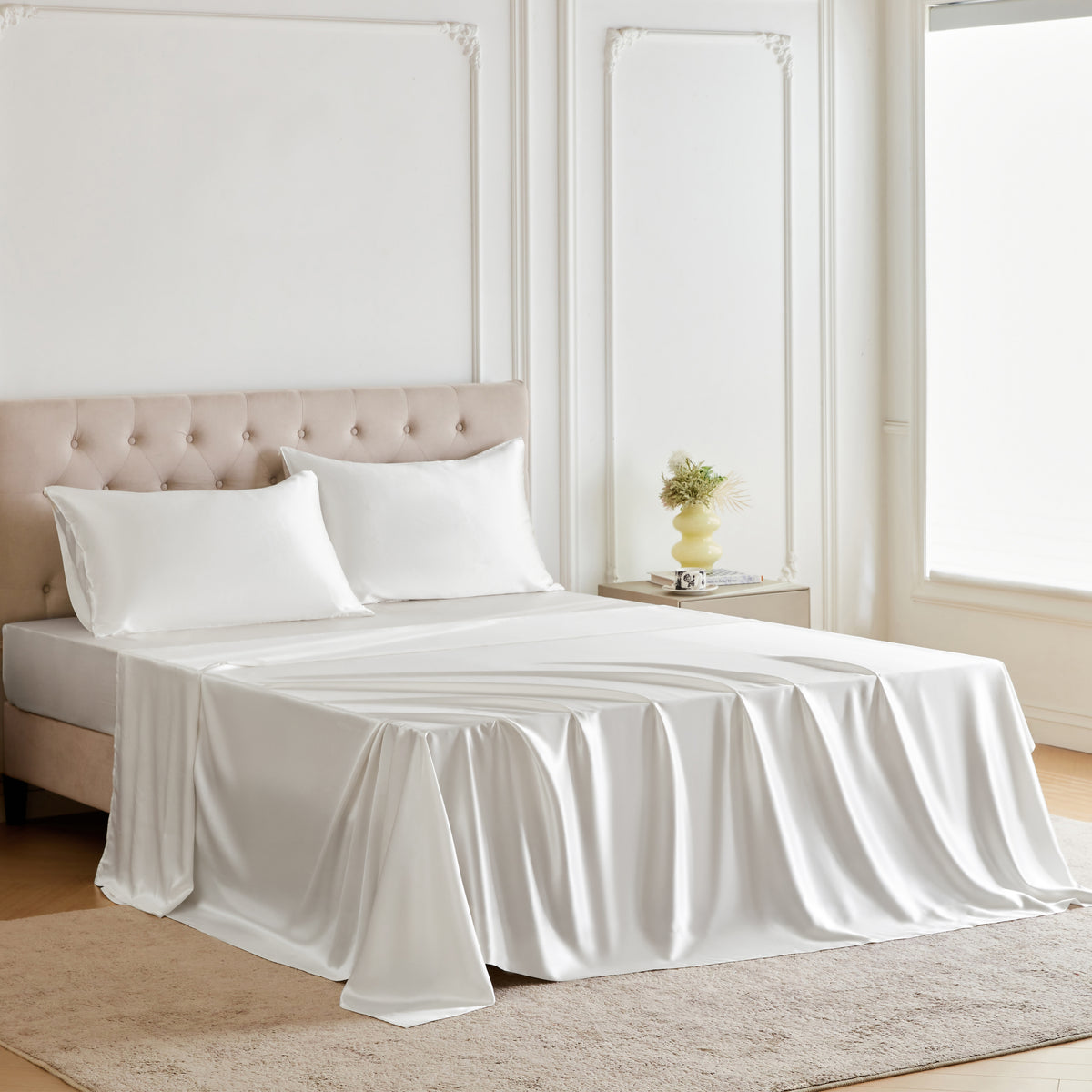 30 Momme Silk Sheet Set - White