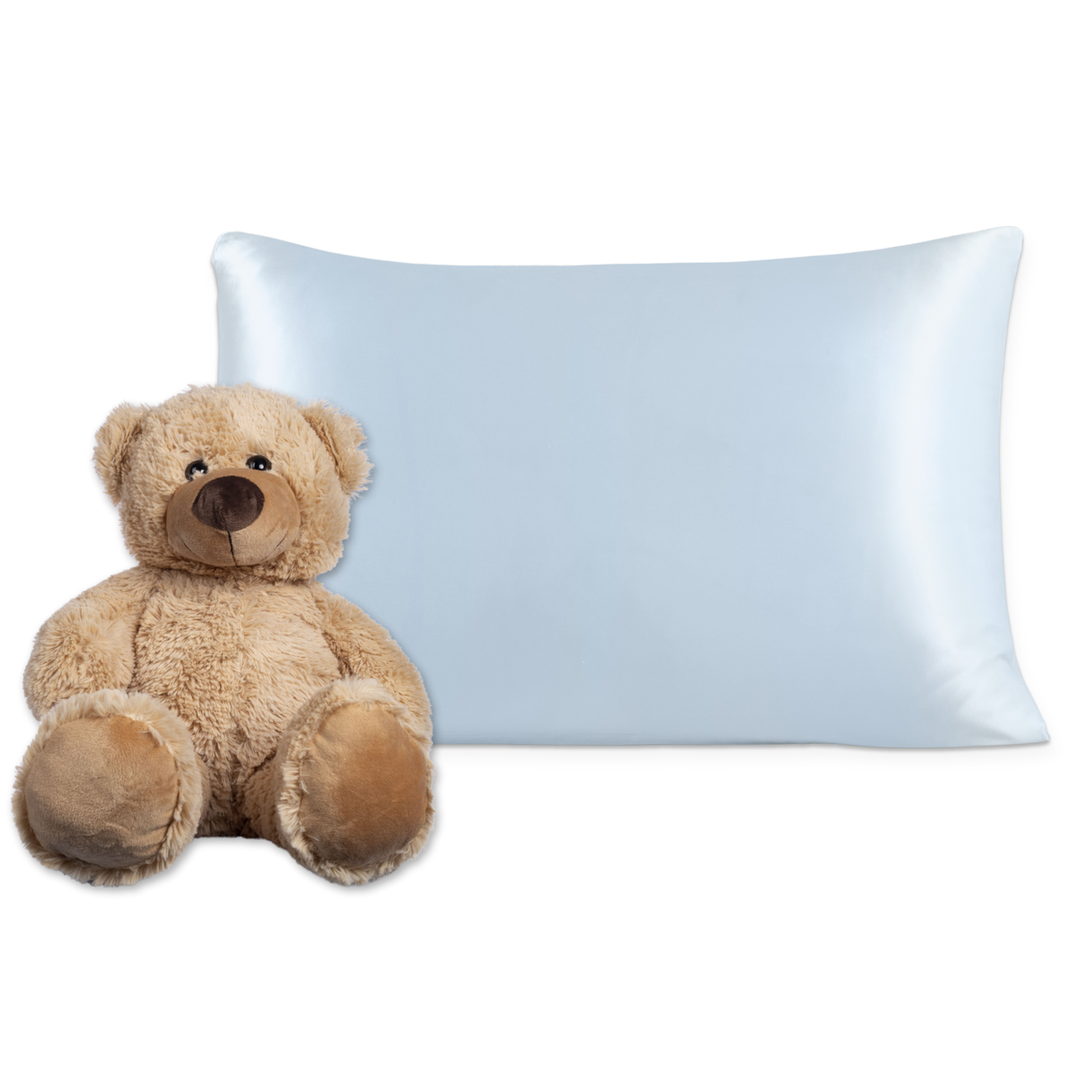 Pure Silk Toddler Pillowcase - Bedtime Blue