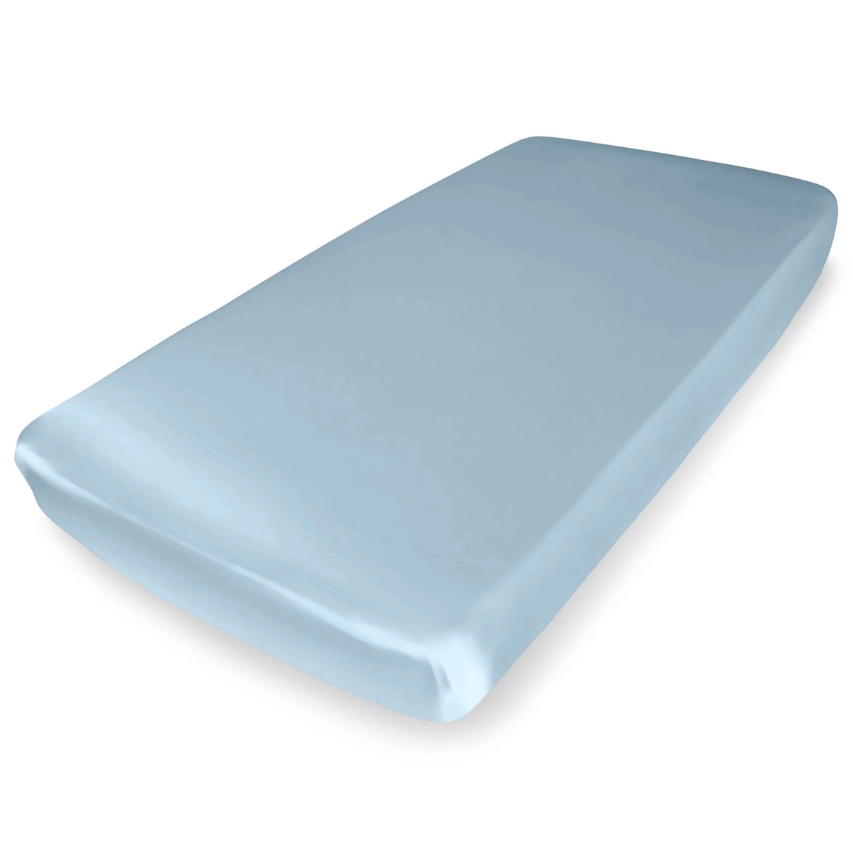 Silk Crib Fitted Sheet - Bedtime Blue