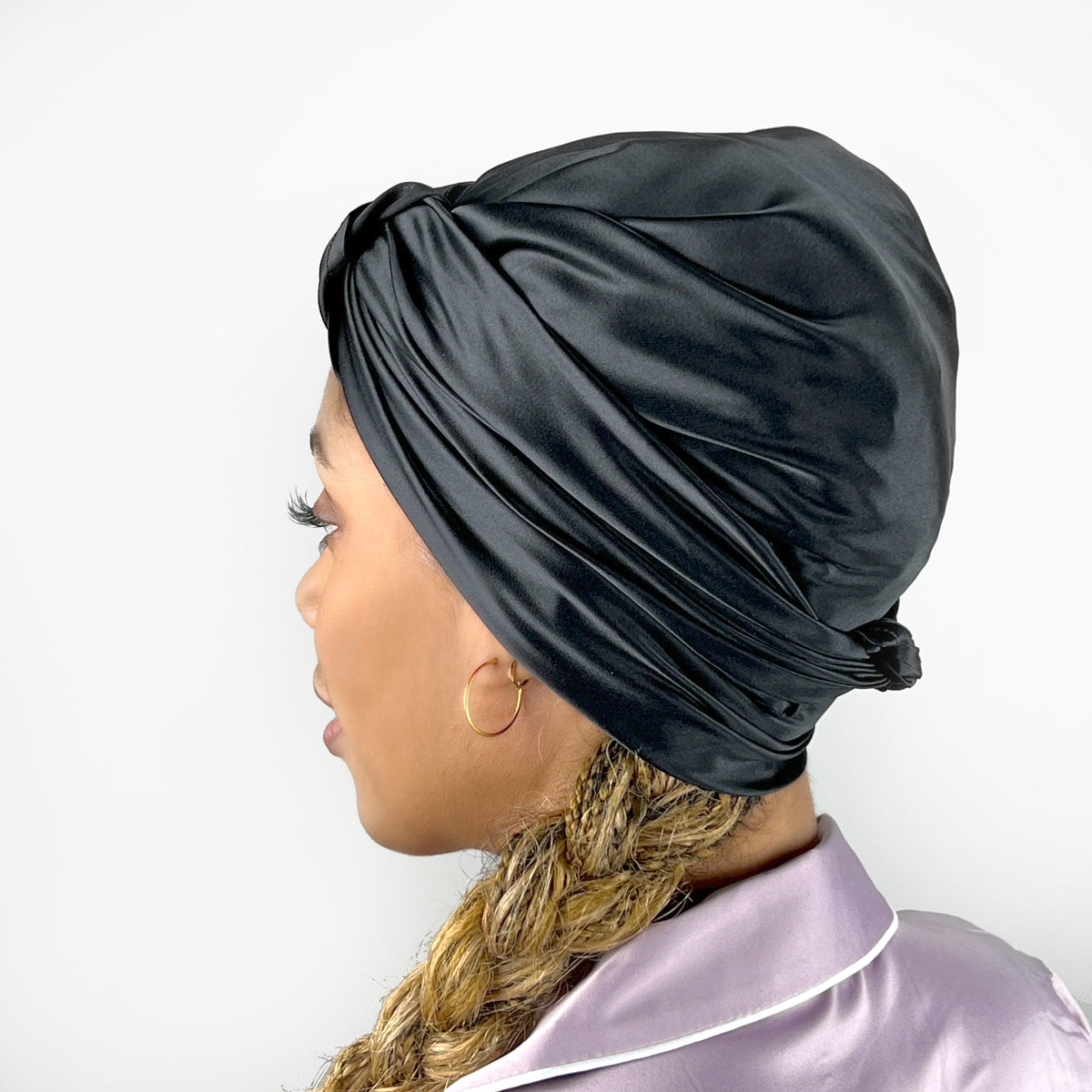 100% Pure Mulberry Silk Square Scarf for Hair-27''x27''- Women Silk  Neckerchief Head Wrap Scarf