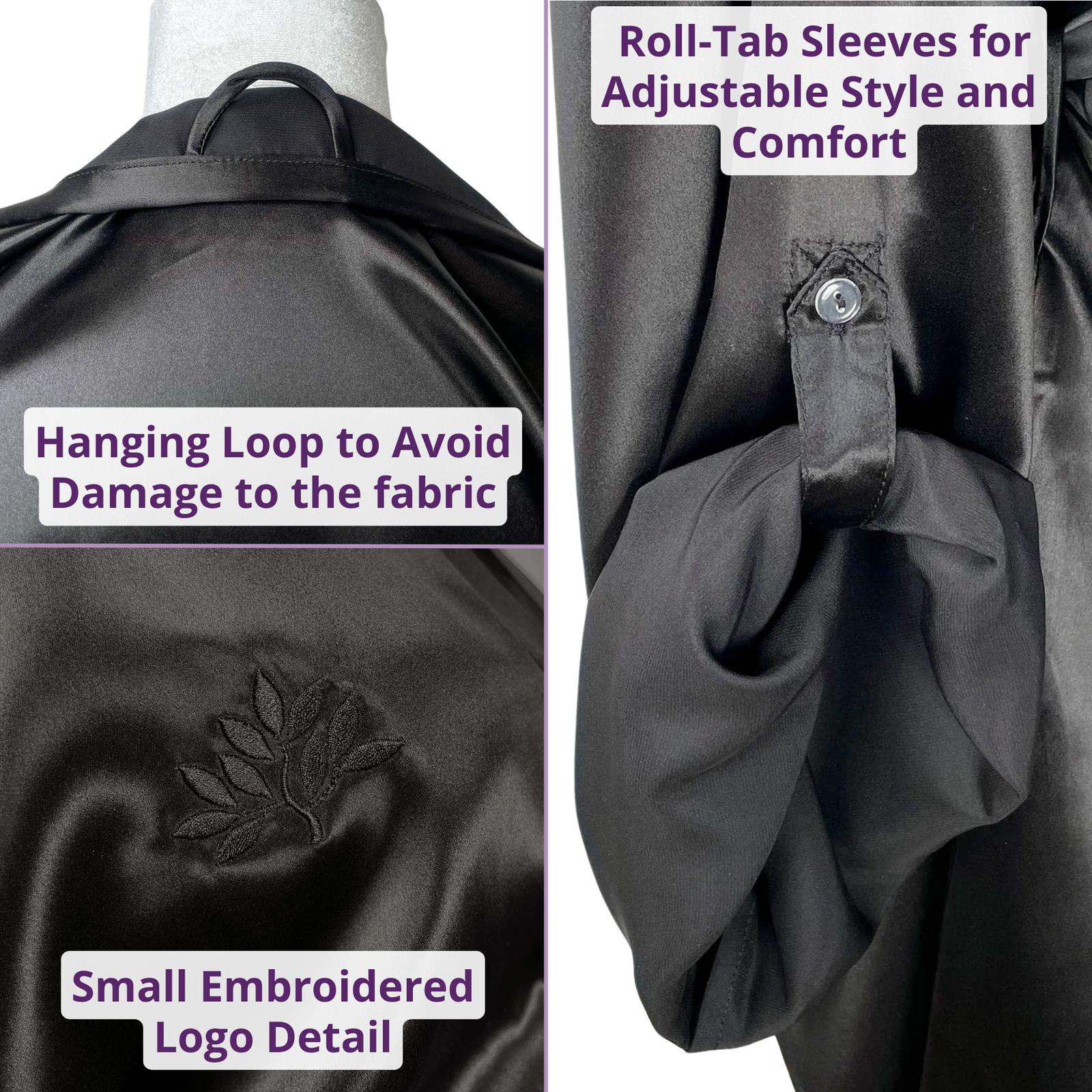 Model wearing a Mulberry Park Silks 100% Pure Silk Robe, showcasing its luxurious sheen and fluid drape, with lace-trimmed camisole visible underneath.