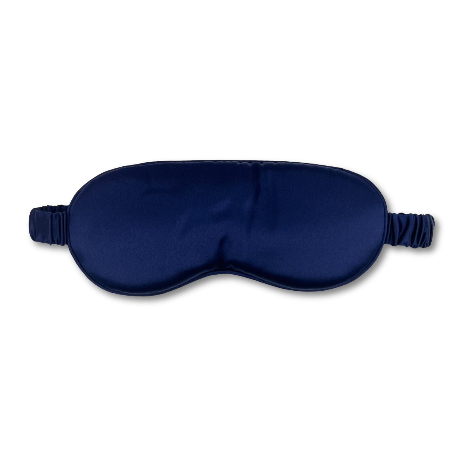 Mulberry park silks 30 momme silk sleep mask in Navy with adjustable strap for comfortable sleep 