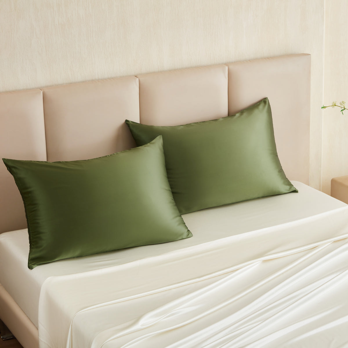 19 Momme Silk Pillowcase - Olive