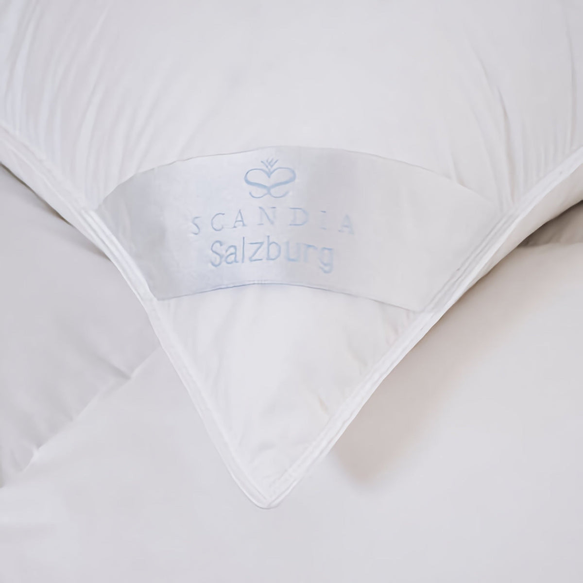 Scandia Home Salzburg Polish White Goose Down Pillow Detail Fine Linens