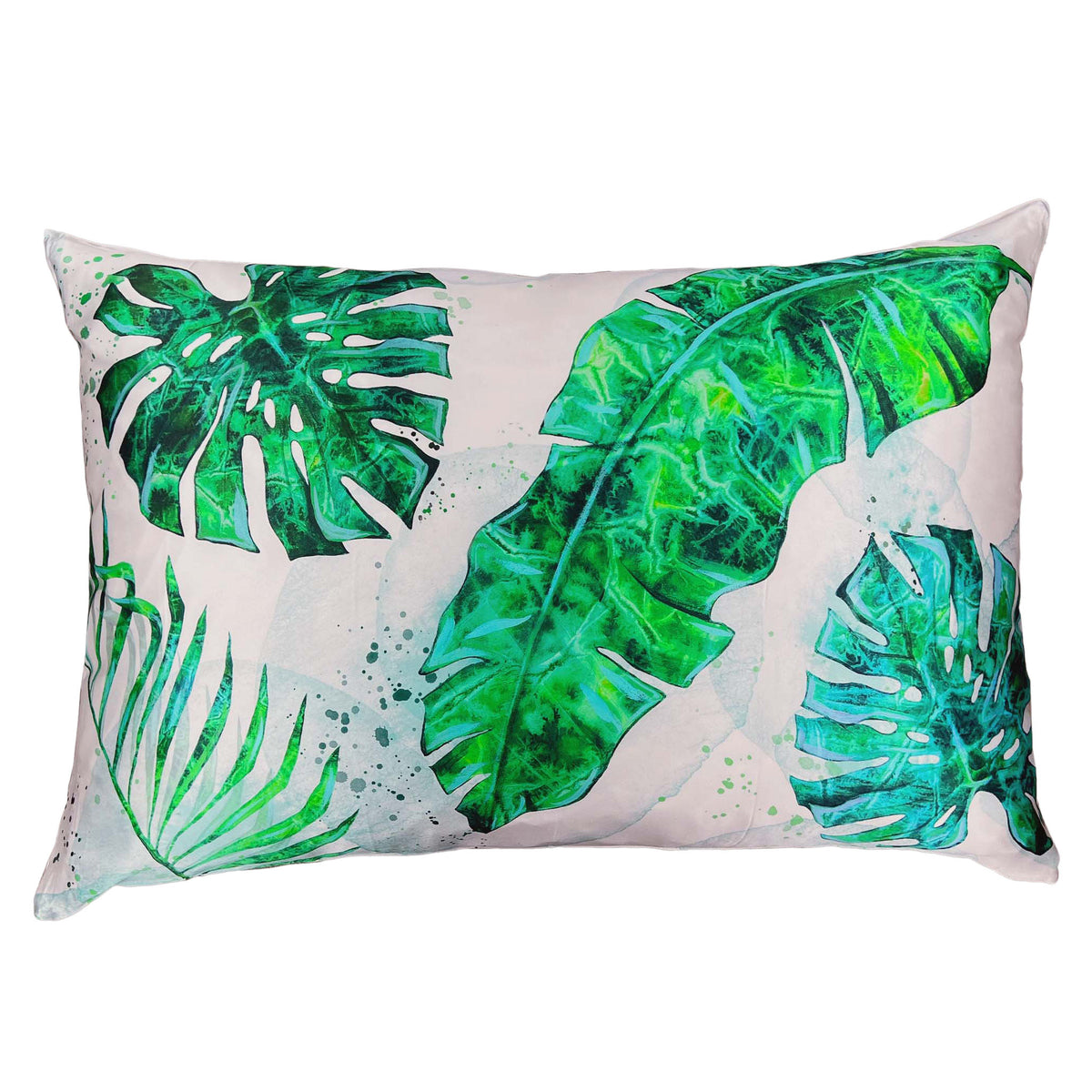 Gallery Collection Silk Pillowcase - Tropical Palms